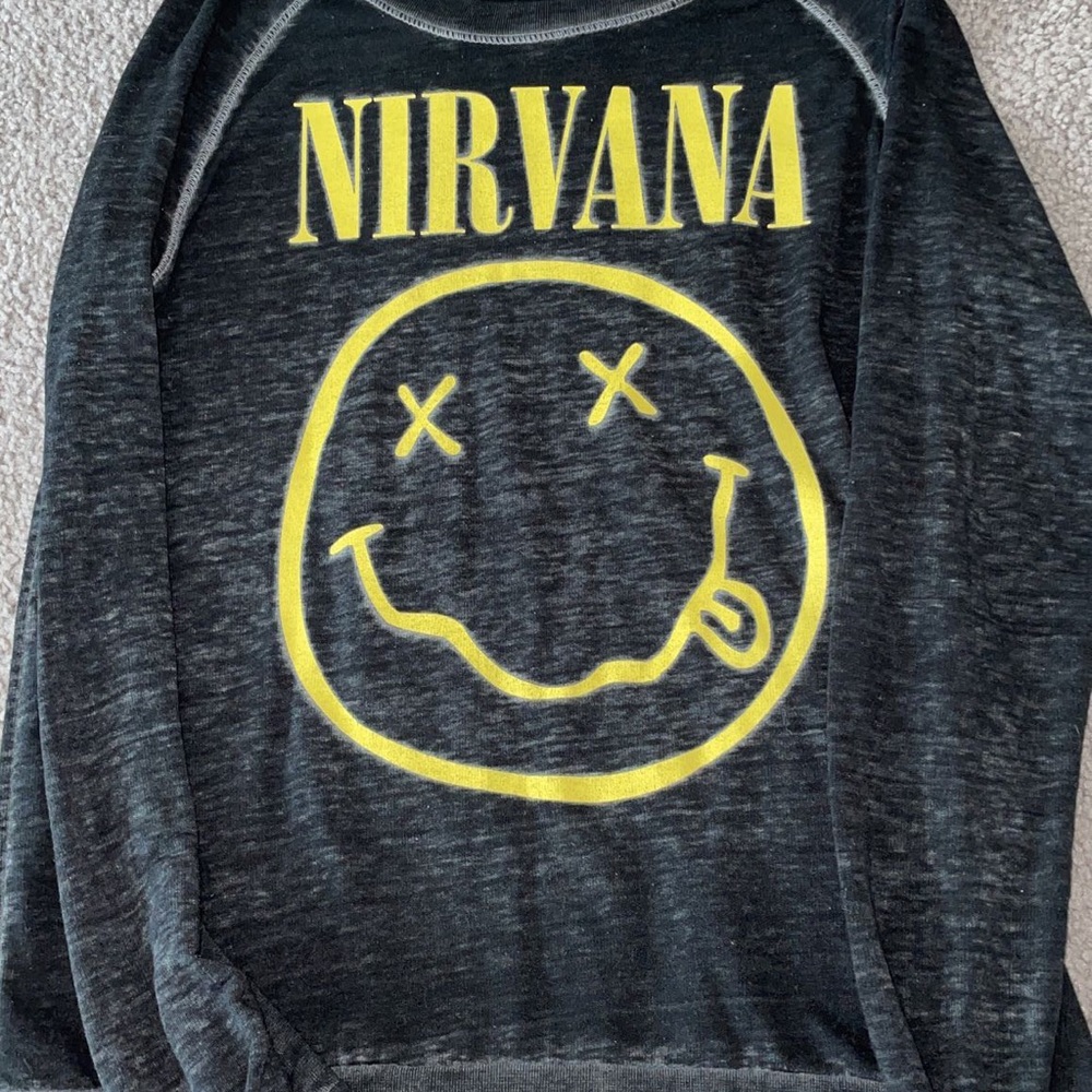 Nirvana band tee long sleeve.